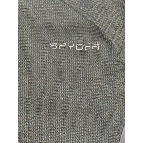 Spyder Mens Black Quarter-Zip Pullover Jacket Size X Polyester Fleece - Picture 5 of 16